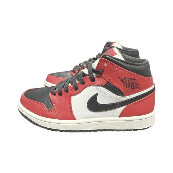 NIKE Air Jordan 1 Mid \'Chicago Toe\' Sneakers Size 8.5 main image 10